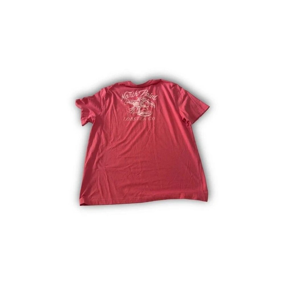 IZOD Saltwater North Point Lobster Co. Graphic T-Shirt - XXL Coral Pink